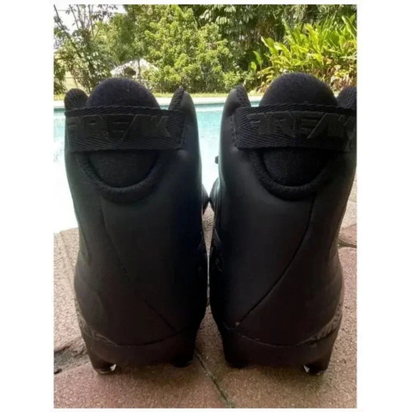 Adidas Freak X Carbon Mid Men's Football Cleats Triple Black Size 17 -NEW NO BOX - Picture 6 of 14
